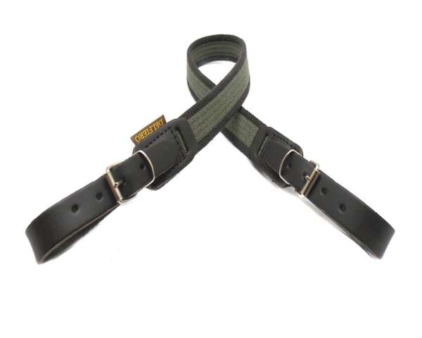 Bretella elastica DELFIERO attacchi cuoio cinghia porta fucile