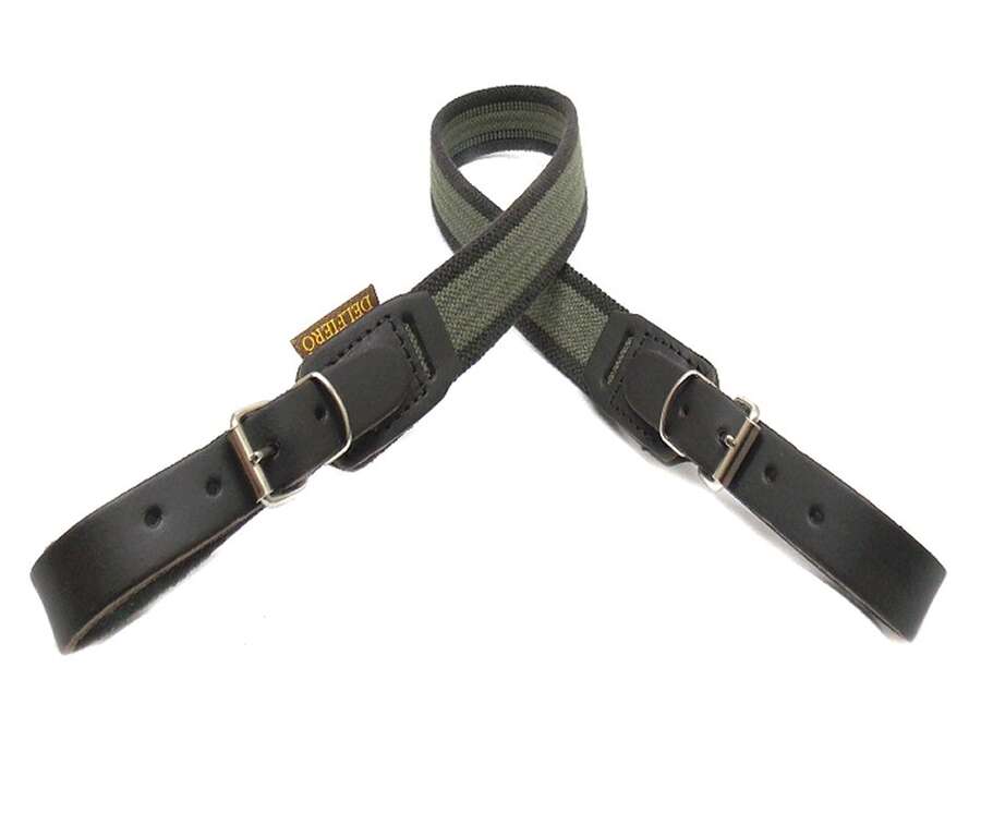 Bretella elastica DELFIERO attacchi cuoio cinghia porta fucile