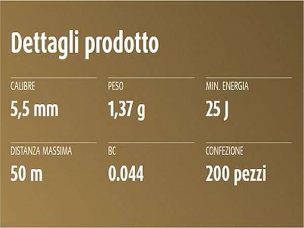 Pallini HN Baracuda Power 5,5 ramati per carabina aria compressa - immagine 3