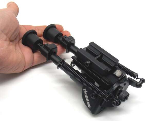 Bipiede telescopico basculante alto cm 21-35 per carabina - immagine 4