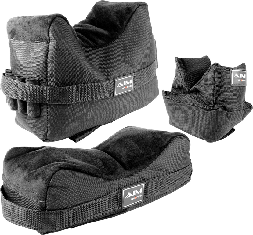 Appoggi in nylon nero rest Aim Sports 3 Bag set