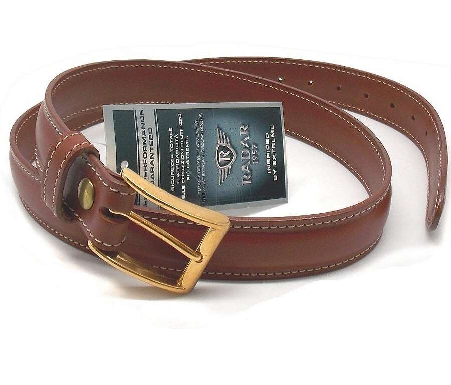 Cintura cuoio Radar doppio tubolare foderata 35 mm 70829200 - MARRONE-M