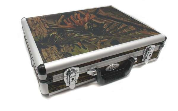 Valigetta Ra Sport in alluminio camo per 2 pistole 46x34x11cm per trasporto aereo