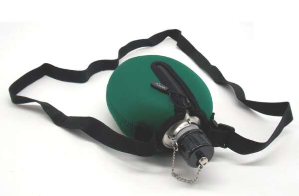 Borraccia Laken in alluminio foderata in neoprene verde - immagine 3