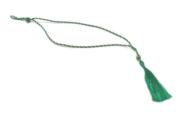 Cordoncino per calendario verde ed oro