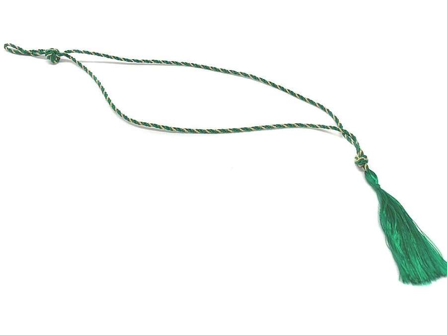 Cordoncino per calendario verde ed oro