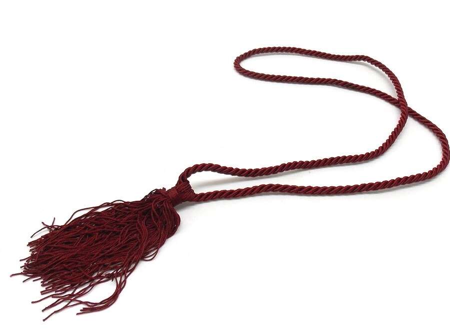Cordoncino corto amaranto per calendario