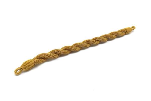 Soggolo treccia cordone 10 mm dorata per berretto da divisa