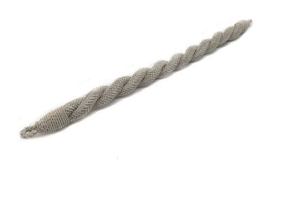 Soggolo treccia cordone 10 mm argento per berretto da divisa