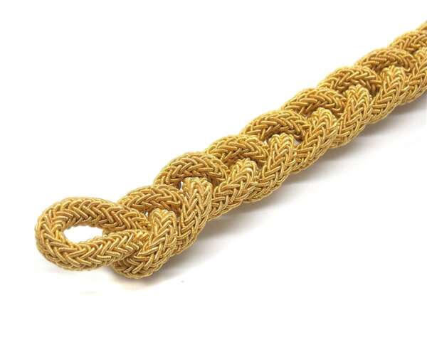Soggolo Treccia Piatta in canottiglia 6 mm per berretto da divisa Donna - immagine 2