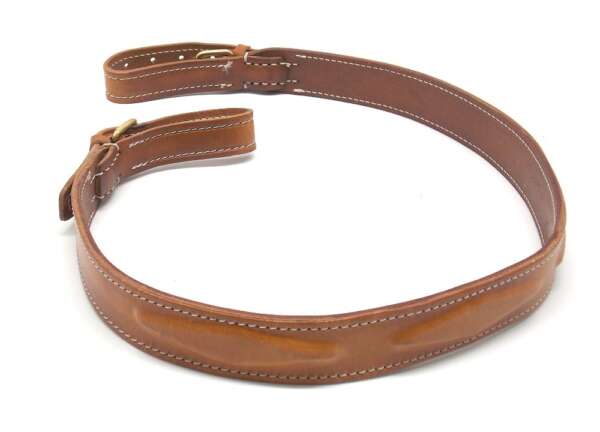 Bretella cinghia West Point in cuoio per fucile - immagine 2