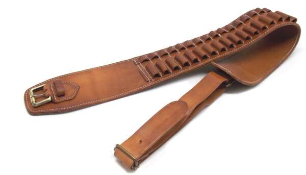 Cartuccera West Point in cuoio 20 celle per carabina calibro 3006 e 308 - immagine 2