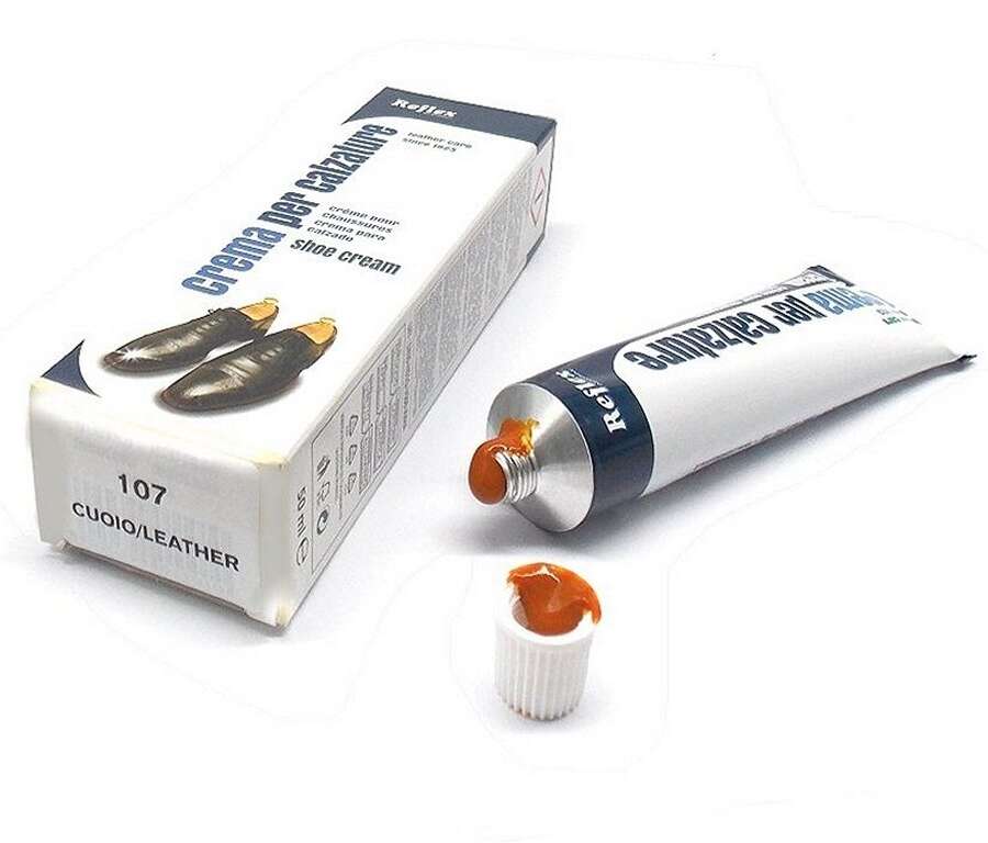 Crema Reflex cromatina super lucido colore cuoio per scarpe