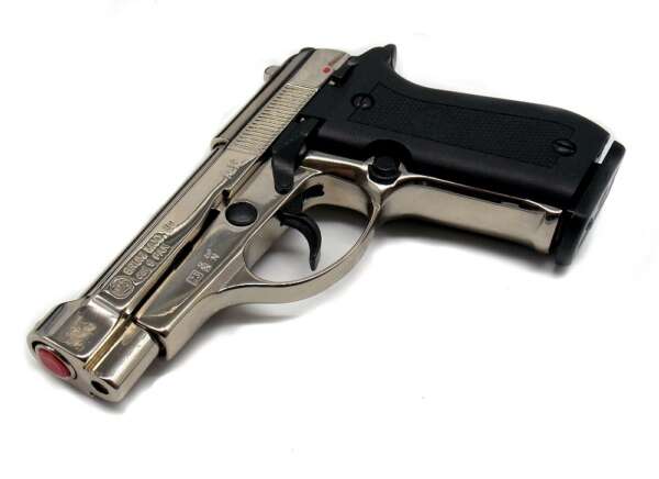 Pistola Bruni a Salve 84 nikelata cal. 9 mm Top Firing - immagine 2