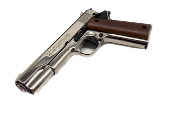 Pistola Bruni a Salve 96 Nikelata cal. 9 mm Top Firing - immagine 2
