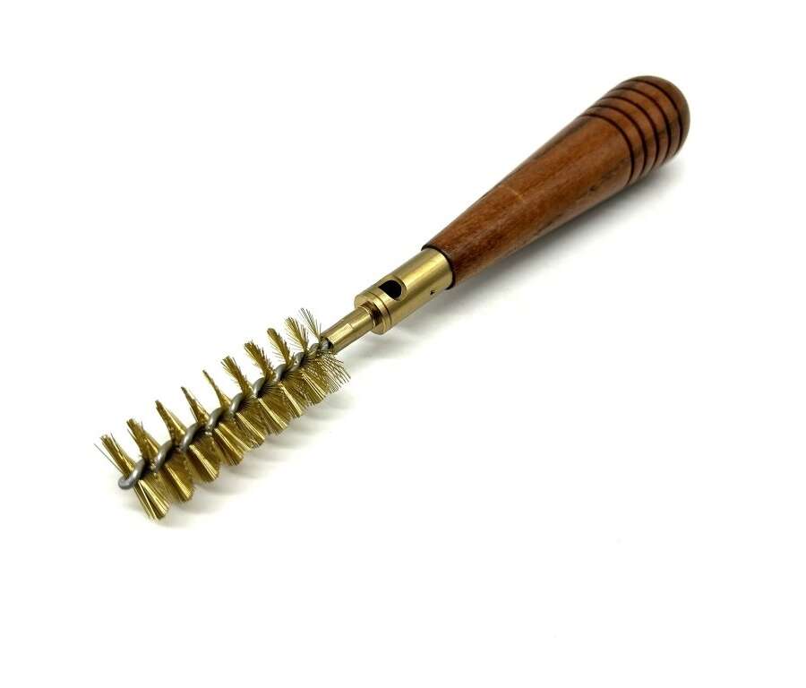 Scovolo Ottone con manico legno per pulizia camera di scoppio