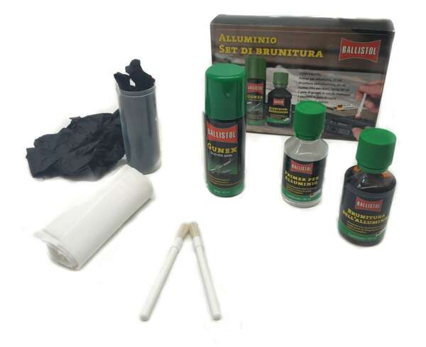 Set Brunitore Ballistol per Alluminio