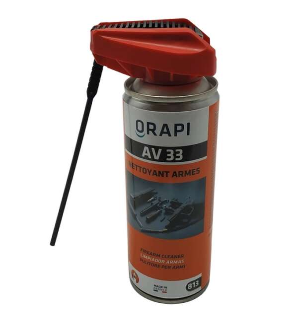 Olio Orapi AV33 813 Pulitore per armi 150 ml con beccuccio pieghevole direzionabile - immagine 2