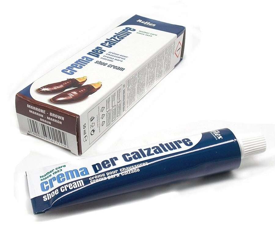 Crema Reflex cromatina super lucido marrone per scarpe