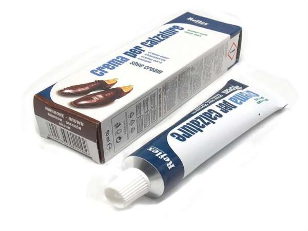 Crema Reflex cromatina super lucido marrone per scarpe - immagine 2