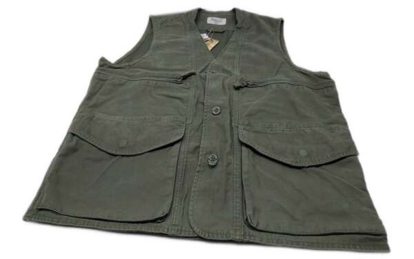 Gilet Caccia 100 cotone Washed verde - XL