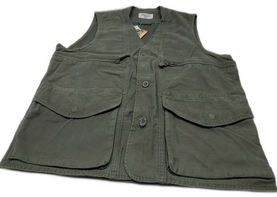 Gilet Caccia 100 cotone Washed verde - 3XL