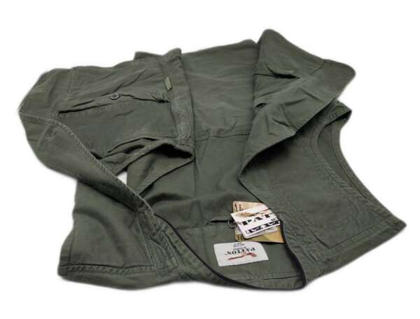 Gilet Caccia 100 cotone Washed verde - 3XL - immagine 3