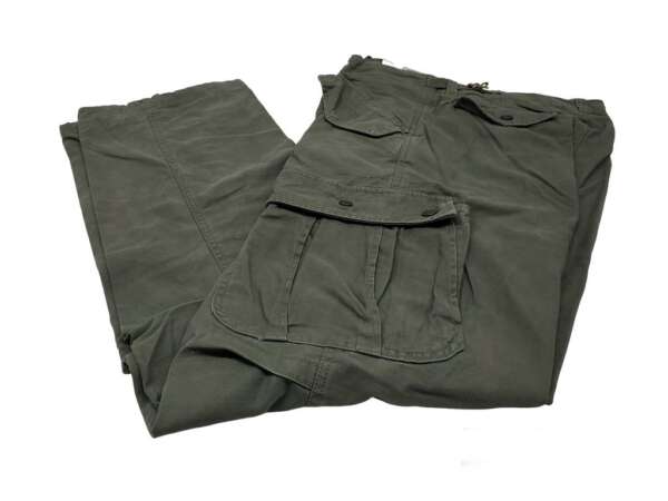 Pantalone Caccia 100 cotone Washed verde - M