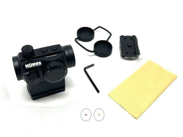 Punto Rosso 1x22 Konus Sight Nuclear con doppia altezza attacco