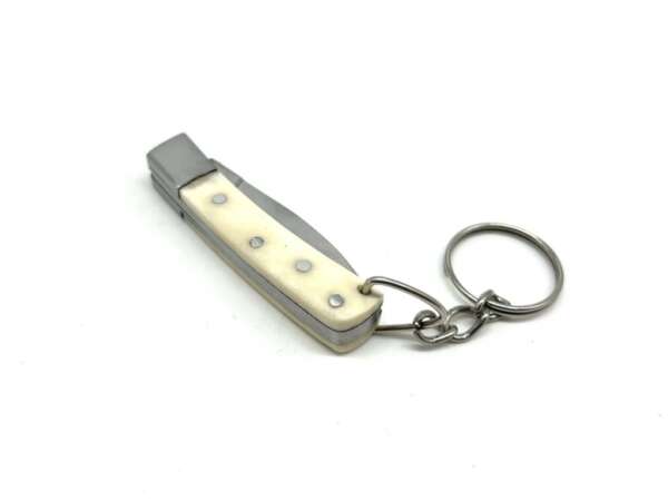 Coltello Mini Pattada in osso con portachiavi