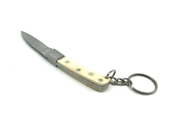 Coltello Mini Pattada in osso con portachiavi - immagine 2