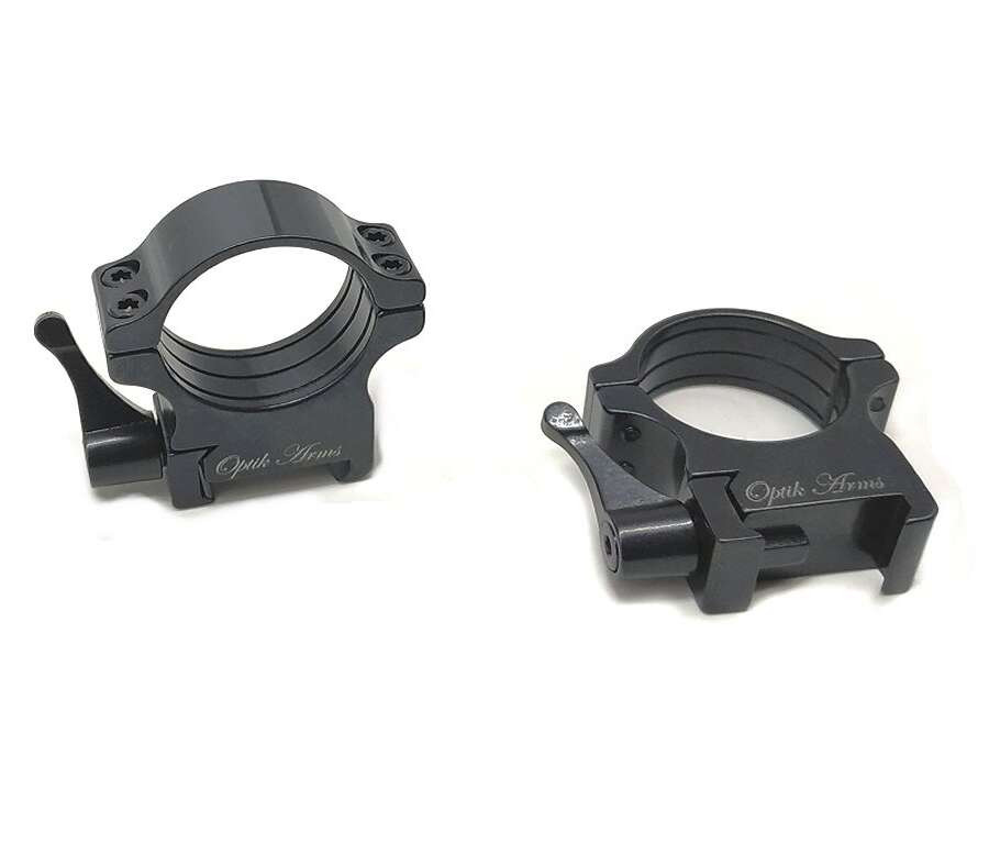 Attacco Rapido Optik 2 anelli H 13 da 30 mm per base weaver