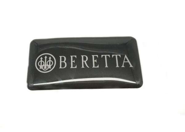 Adesivo Targhetta Beretta E01818 in PVC nero per calcio