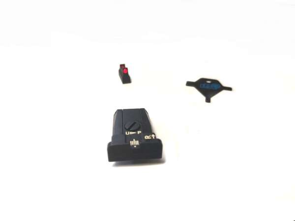 Set Tacca di Mira con punta in fibra ottica rossa per pistola Beretta 92 96 98 M9A1