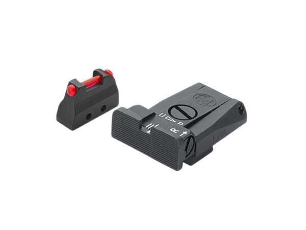 Set Tacca di Mira con punta in fibra ottica rossa per pistola Beretta 92 96 98 M9A1 - immagine 2