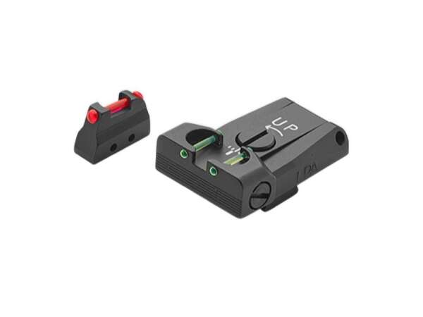 Set Tacca di Mira in acciaio con fibre ottiche per pistola beretta 92 96 98 M9A1 - immagine 2