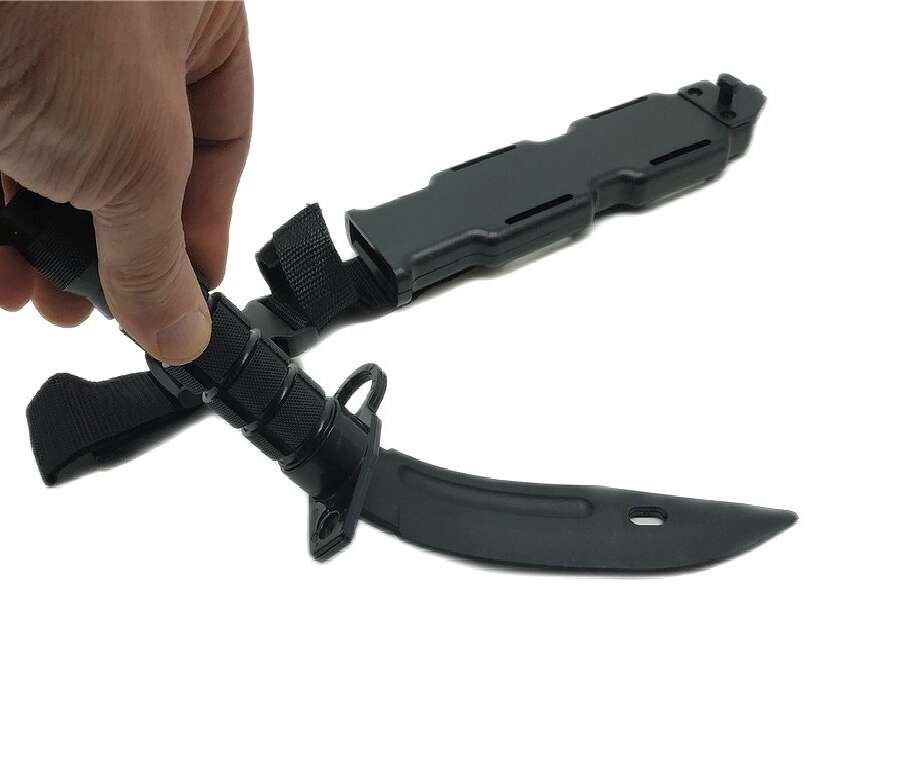 Coltello in plastica baionetta m9 black per allenamento