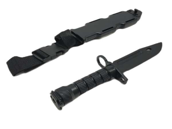 Coltello in plastica baionetta m9 black per allenamento - immagine 2