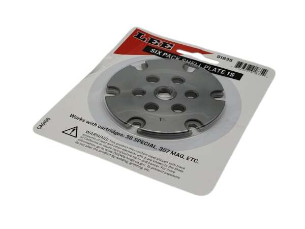 Lee shell plate 1S 91835 per pressa Six Pack pro 38/357 magnum - immagine 2