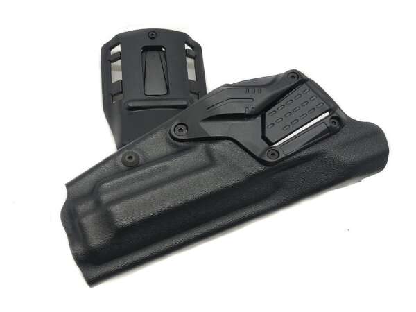 Fondina Radar in Kydex con passante girevole e regolabile con pulsante indice di sgancio per pistola beretta 92/98 - DX - immagine 2