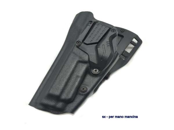 Fondina Radar in Kydex con passante girevole e regolabile con pulsante indice di sgancio per pistola beretta 92/98 - SX - immagine 4