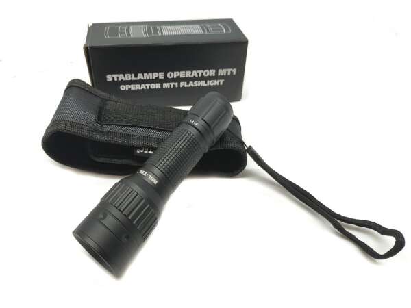 Torcia tascabile Miltec 350 lumen con fodero - immagine 3