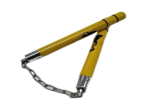 Nunchaku in legno Bruce Lee con catena - immagine 2